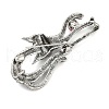 Cat Shape Colorful Rhinestone Brooches JEWB-S030-03A-2
