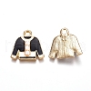 Light Gold Plated Alloy Enamel Pendants PALLOY-TAC0011-06B-2