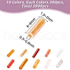 HOBBIESAY 10 Style Glass Bugle Beads SEED-HY0001-05A-2
