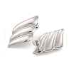 Tarnish Resistant 304 Stainless Steel Stud Earrings for Women EJEW-Z057-13P-2