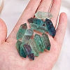 Double Point Tower Natural Fluorite Healing Stone Wands PW-WG90298-01-1