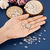 80Pcs 4 Size Transparent Glass Cabochons X1-GGLA-ZZ0001-03-14