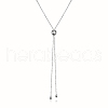 Fashionable S925 Silver Gold Bead Necklace XX9369-2-1