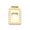 Brass Pendants KK-Q006-33G-01-1