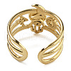 Natural White Jade Finger Rings RJEW-U027-07G-05-3