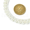 ABS Plastic Pearl & Shell Pearl Beaded Necklaces NJEW-JN05124-3