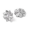 304 Stainless Steel Plastic Bead Stud Earrings EJEW-S227-01P-2
