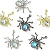 6Pcs 3 Colors Halloween Rack Plating Alloy Pendants PALLOY-FS0001-03-3