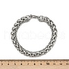 201 Stainless Steel Cuba Style Chian Bracelet for Men BJEW-B138-06P-04-5