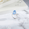 DICOSMETIC 1Pc Adjustable 925 Silver Ring Adjustable Ring Findings FIND-DC0006-66-5