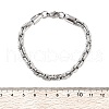304 Stainless Steel Rope Chain Bracelets for Men Women BJEW-Q038-09P-5