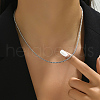 Non-Tarnish Stainless Steel Twisted Chain Beach Necklace Casual Fashionable Versatile Women's Accessory JG0363-1