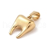 PVD Vacuum Plating 304 Stainless Steel Pendants X-STAS-R232-02G-2