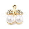 Alloy Rhinestone Pendants FIND-U026-12G-1