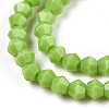 Opaque Solid Color Imitation Jade Glass Beads Strands EGLA-A039-P2mm-D21-2