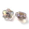 UV Plating Rainbow Iridescent Transparent Acrylic Beads OACR-C007-03D-2