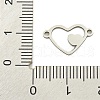 Non-Tarnish 201 Stainless Steel Connector Charms STAS-M015-20P-3