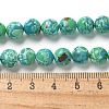 Dyed Synthetic Imperial Jasper Beads Strands G-C168-02C-5