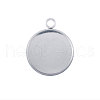 304 Stainless Steel Pendant Cabochon Settings STAS-Q204-PJ172-25-1