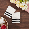 Stripe Pattern Cotton Tubular Knit Rib Cuff AJEW-WH0348-200A-4