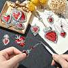 14Pcs 7 Styles Alloy Enamel Pendants FIND-SZ0003-52-4