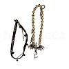 Alloy Resin Rhinestone and Faux Leather Choker Necklaces FS-WGA08B0-01-4
