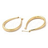 Rack Plating Brass Teardrop Hoop Earrings for Women EJEW-G348-13G-2