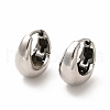 316 Surgical Stainless Steel Thick Hoop Earrings for Women EJEW-G344-01P-1