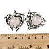 Natural Rose Quartz Heart Pendants G-M434-02P-25-3