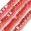 Electroplate Glass Beads Strands EGLA-H108-01A-AB04-1