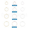 Craftdady Brass Wine Glass Charm Rings KK-CD0001-05-11