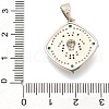 Brass Micro Pave Cubic Zirconia Pendants KK-S049-12P-3