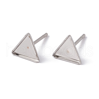 Tarnish Resistant 304 Stainless Steel Stud Earring Findings STAS-I010-03-1