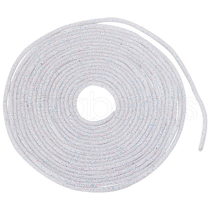 10 Yards PVC Tubular Synthetic Rubber Cord RCOR-WH0003-04C-1