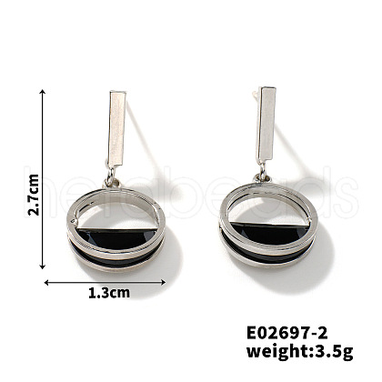 Elegant Copper & Crystal Zircon Stud Earrings for Women XZ0357-1