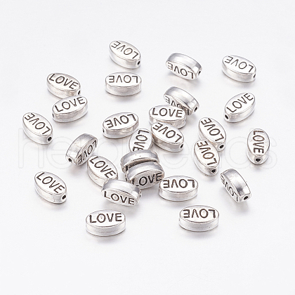 Tibetan Style Alloy Beads X-TIBEB-5850-AS-NR-1