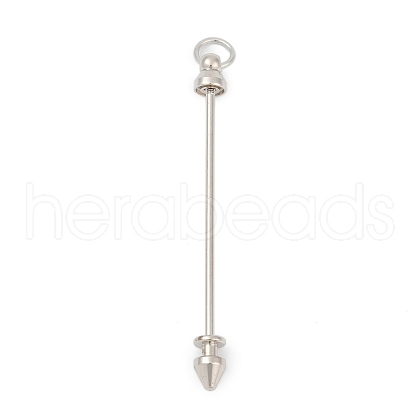 Alloy Bar Beadable Keychain for Jewelry Making DIY Crafts KEYC-A015-01P-1