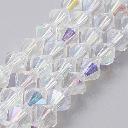 Faceted Imitation Austrian Crystal Bead Strands G-M180-6mm-02A-1