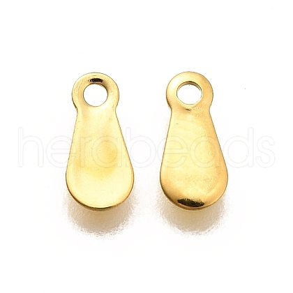 304 Stainless Steel Stamping Blank Tag Charms STAS-F311-04G-02-1
