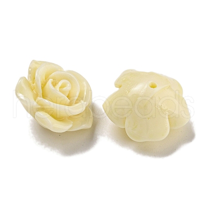Synthetic Coral Dyed Carved Beads SHEL-I001-05B-01-1