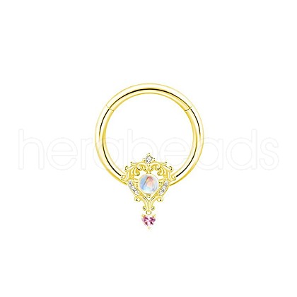 Brass Rhinestone Nipple Rings WG50E44-05-1