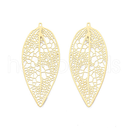 201 Stainless Steel Big Pendants STAS-N102-02LG-1
