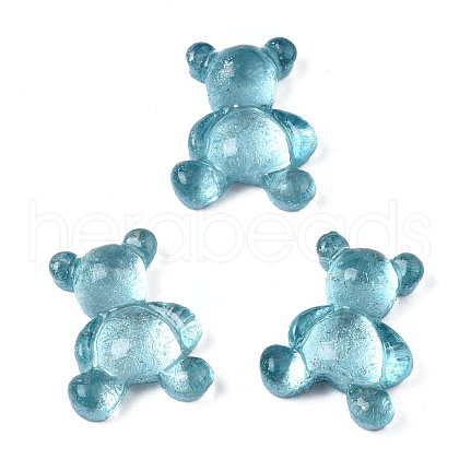 Spray Painted Transparent Resin Cabochons CRES-S302-62-A01-1