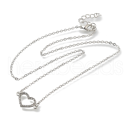Alloy Crystal Rhinestone Pendant Necklaces for Women WG57F6E-05-1