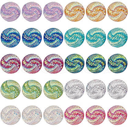 SUNNYCLUE 150Pcs 10 Colors Flat Back Resin Rhinestone Cabochons CRES-SC0002-66-1