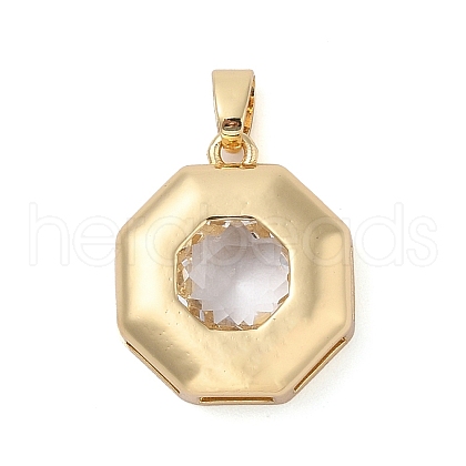 Rack Plating Brass Pendants KK-I710-04A-1