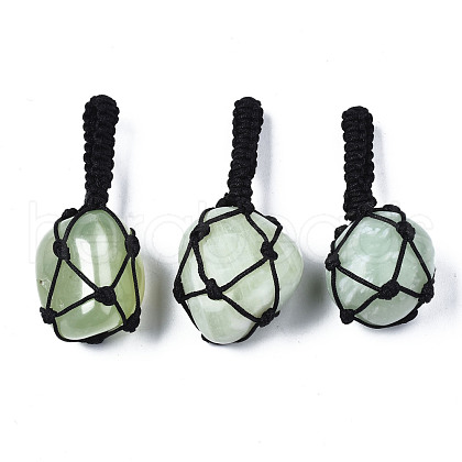 Natural New Jade Pendants G-N0326-93I-1