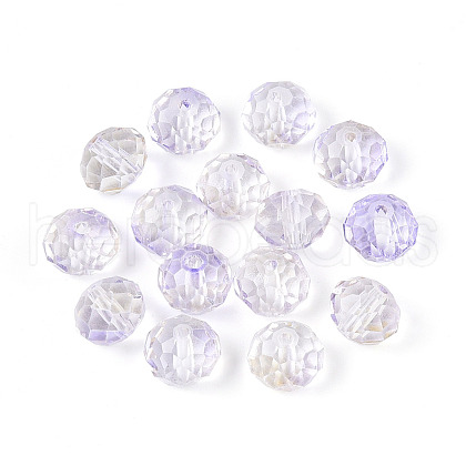 Baking Painted Transparent Glass Beads GLAA-N011-10mm-06-1