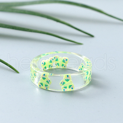 Transparent Resin Finger Rings for Women WG107A9-07-1