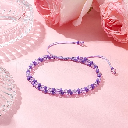 Baking Paint Glass Seed Beaded Bracelets BJEW-MZ00155-02-1